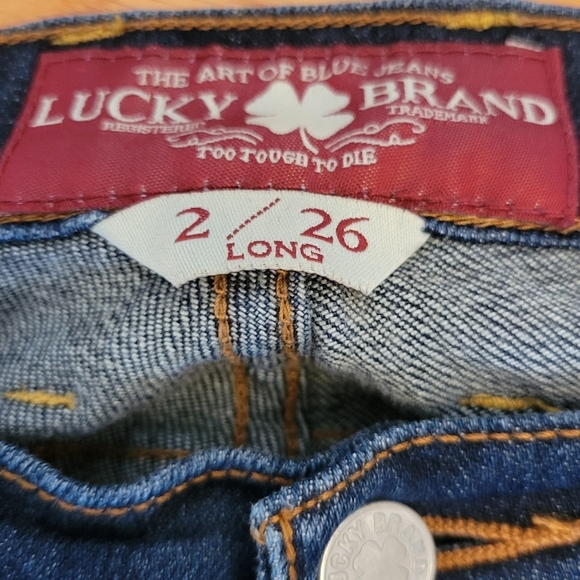 Lucky Brand Sofia Boot Blue Denim Jeans Size  2 - Picture 5 of 5